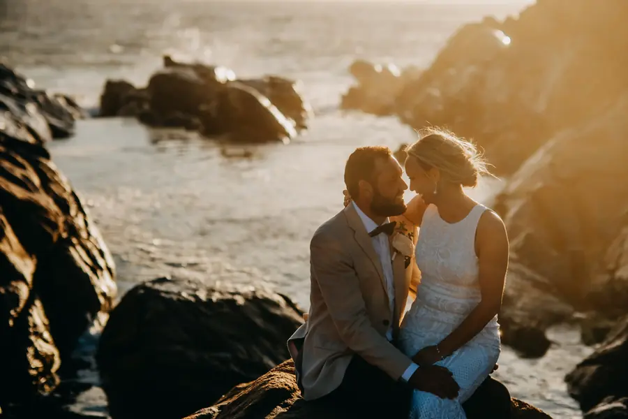 Romantic candid portrait of a bride and groom, Perth wedding photographer Moment Makers Media